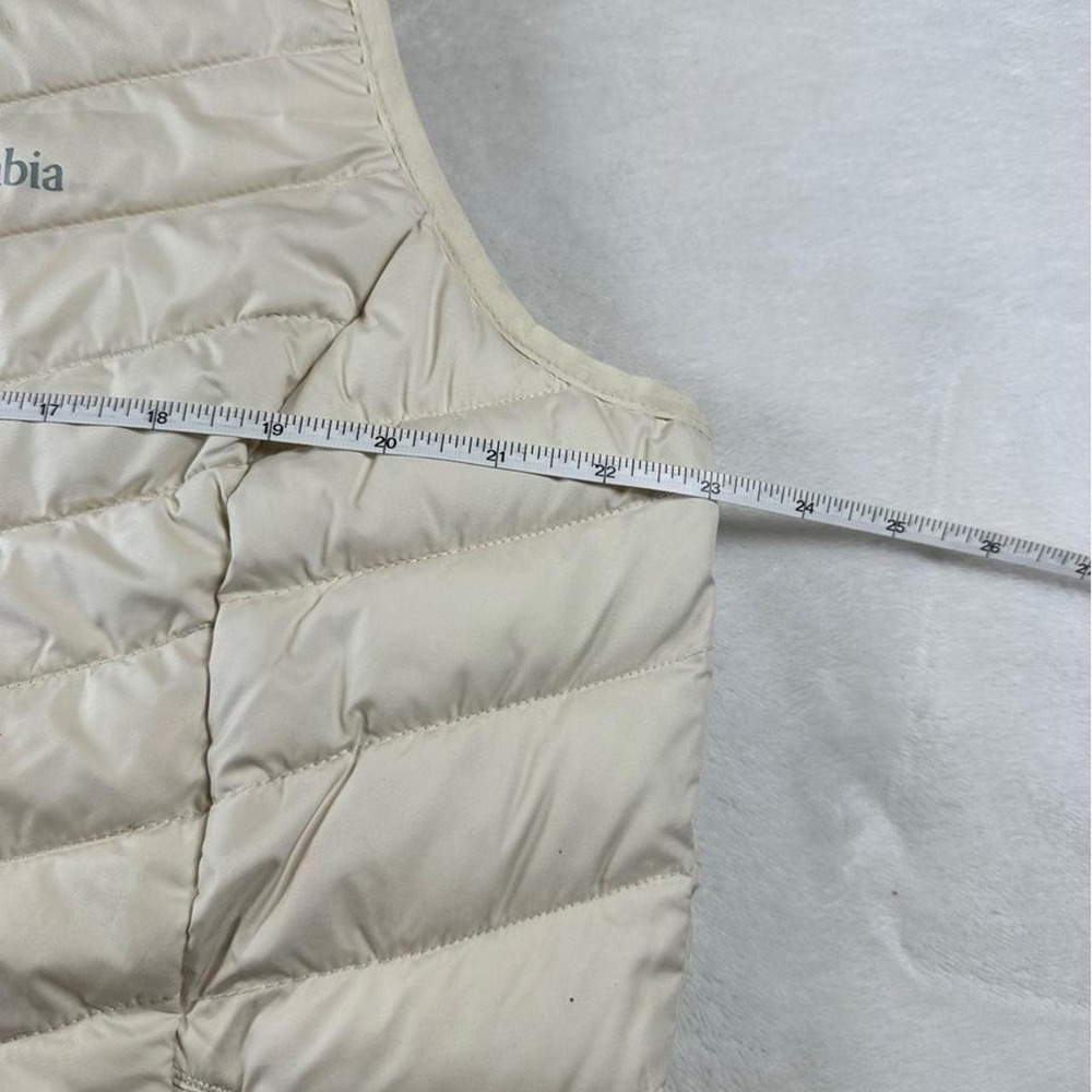 NWT Columbia "Chalk" cream white power lite insulated puffer vest workwear boho - Picture 4 of 6